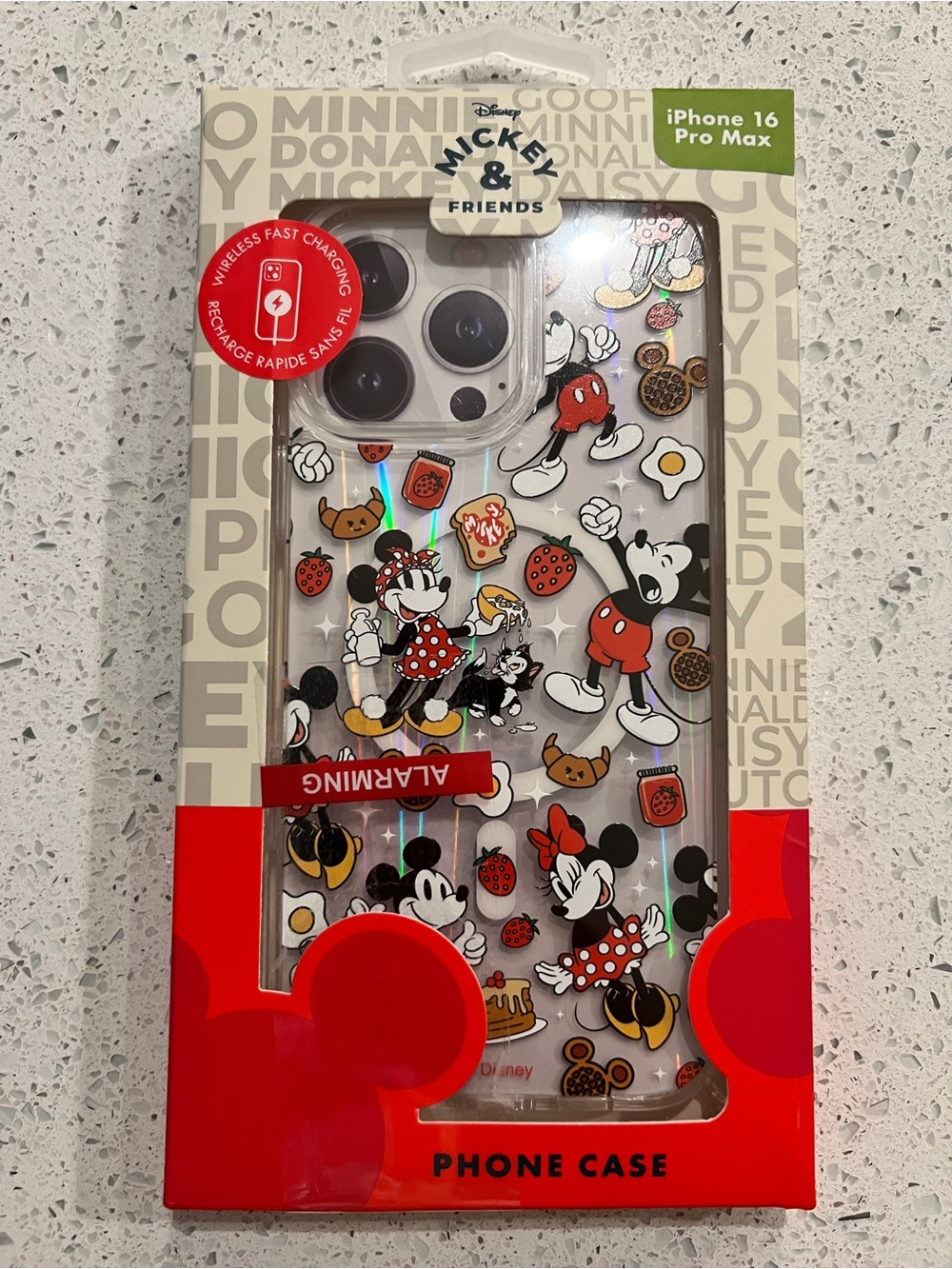 Mickey and Minnie Disney Snacks iPhone 16 Pro Max Case - Red Accents
